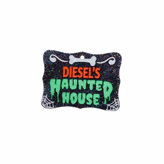 Haunted house sign
