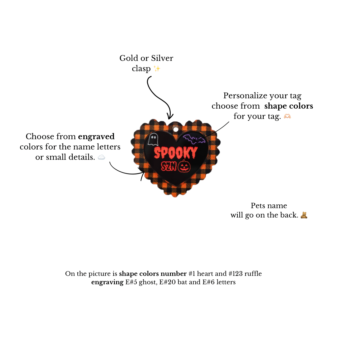 Spooky szn ruffle heart