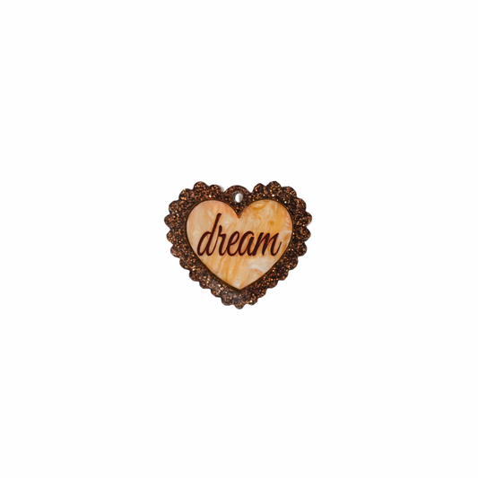 Dainty ruffle heart