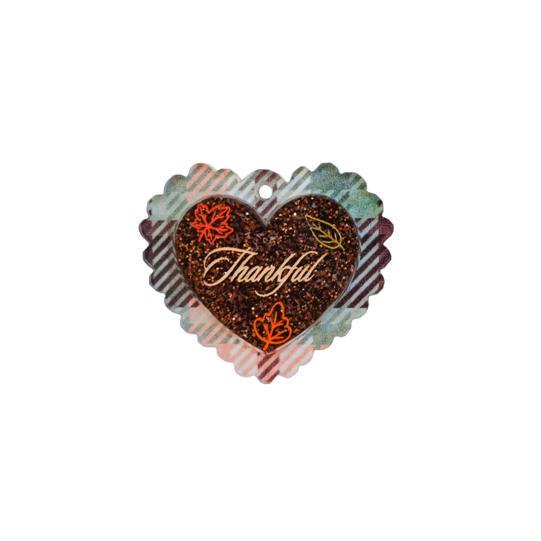 Thankful ruffle heart