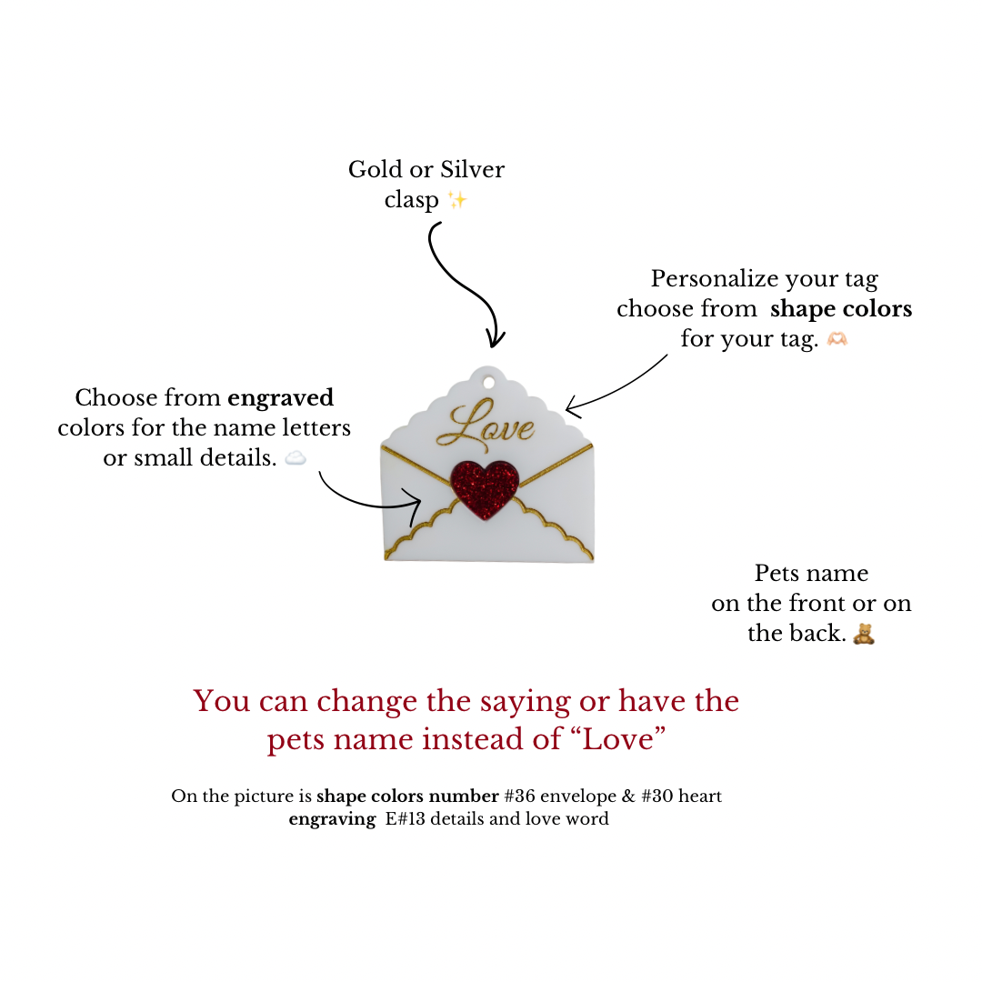 Scalloped love letter