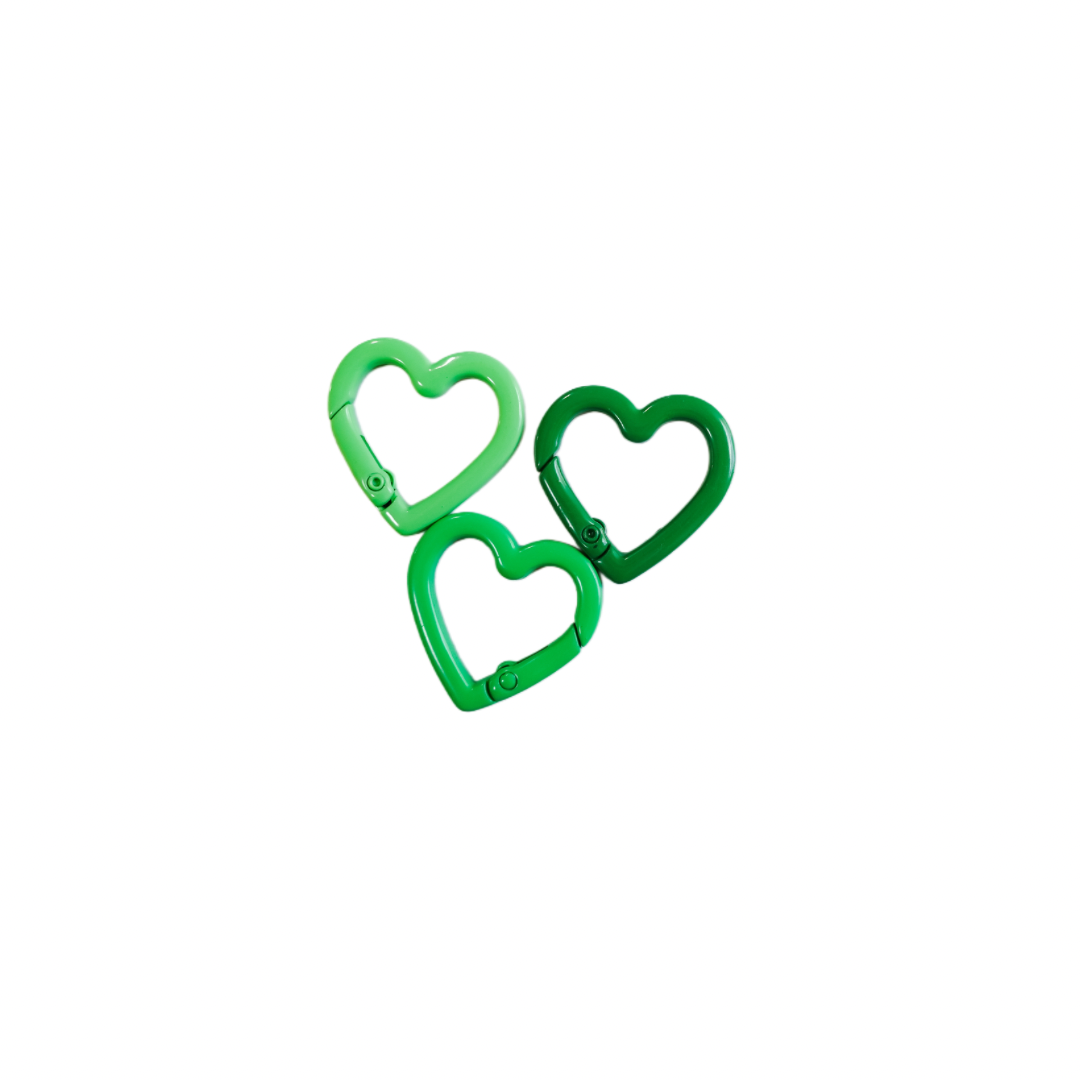 Green Heart clasps